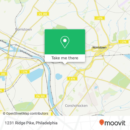 Mapa de 1231 Ridge Pike