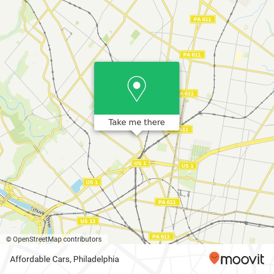 Affordable Cars map