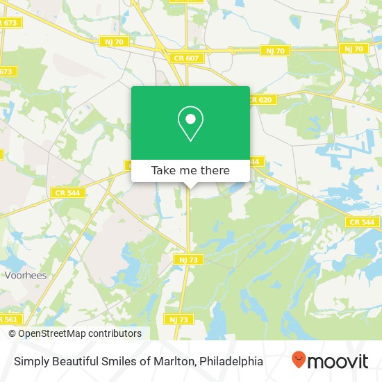 Mapa de Simply Beautiful Smiles of Marlton