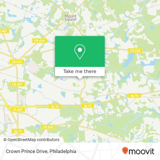 Crown Prince Drive map
