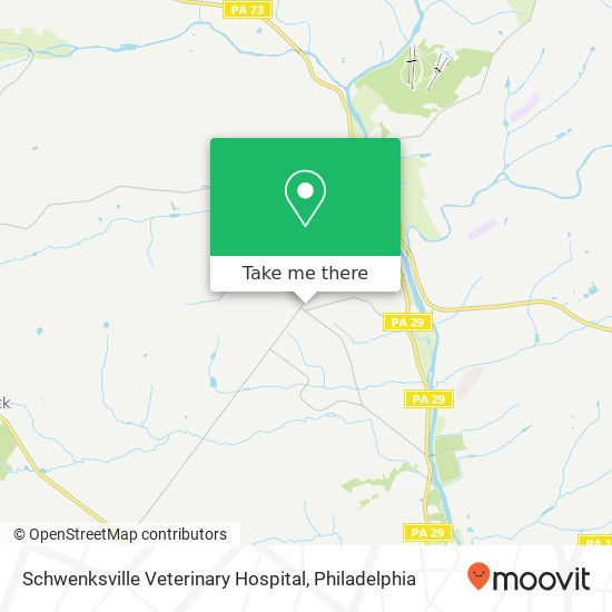 Mapa de Schwenksville Veterinary Hospital