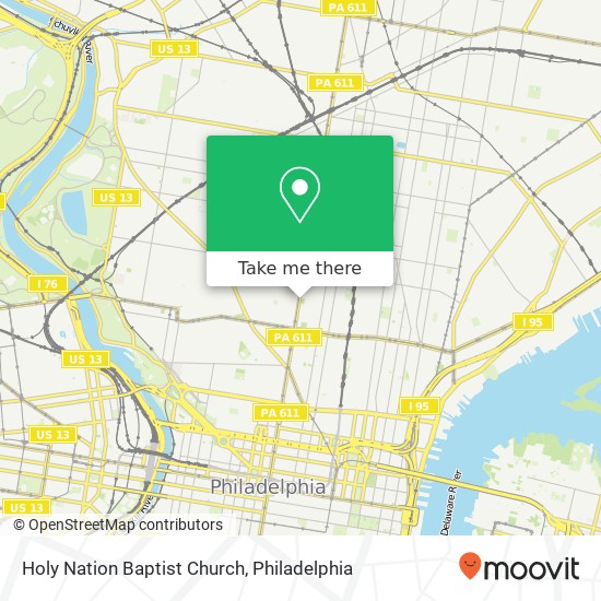 Mapa de Holy Nation Baptist Church