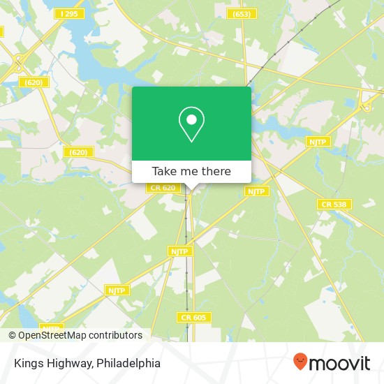 Kings Highway map