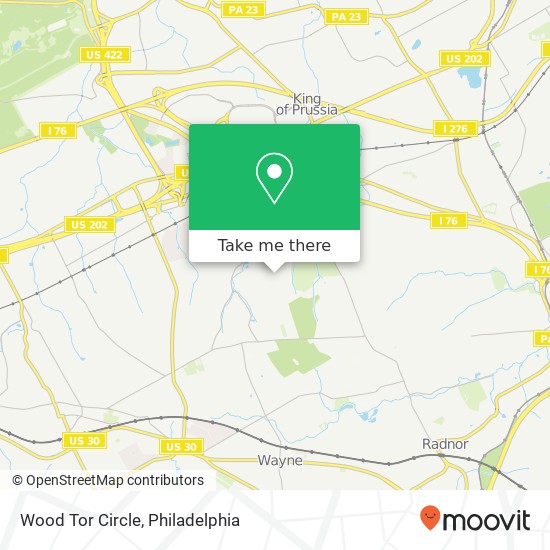 Wood Tor Circle map