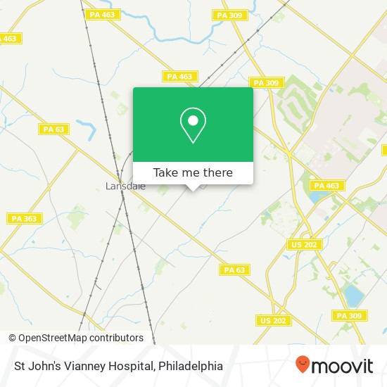 St John's Vianney Hospital map