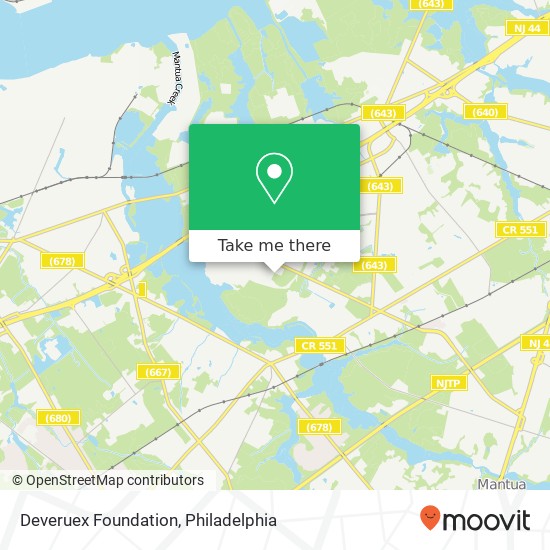 Deveruex Foundation map