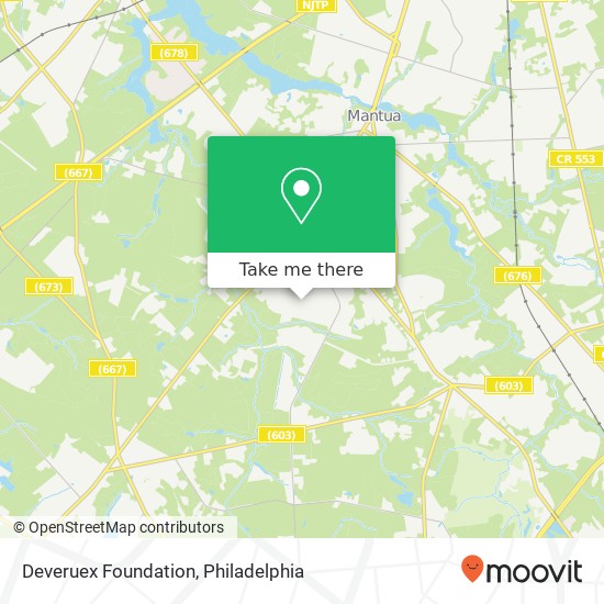 Mapa de Deveruex Foundation