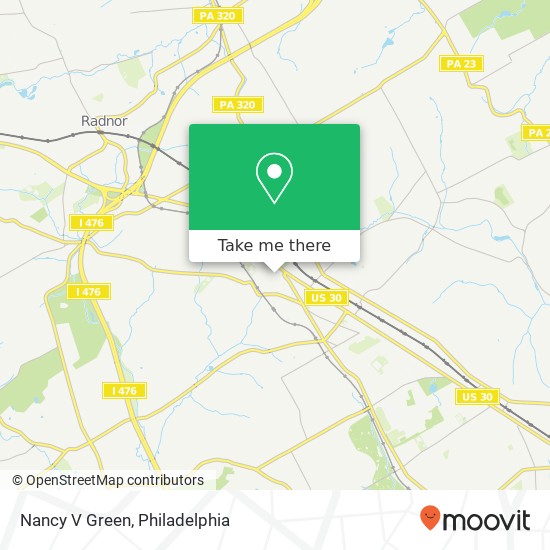 Nancy V Green map