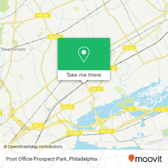 Mapa de Post Office-Prospect Park