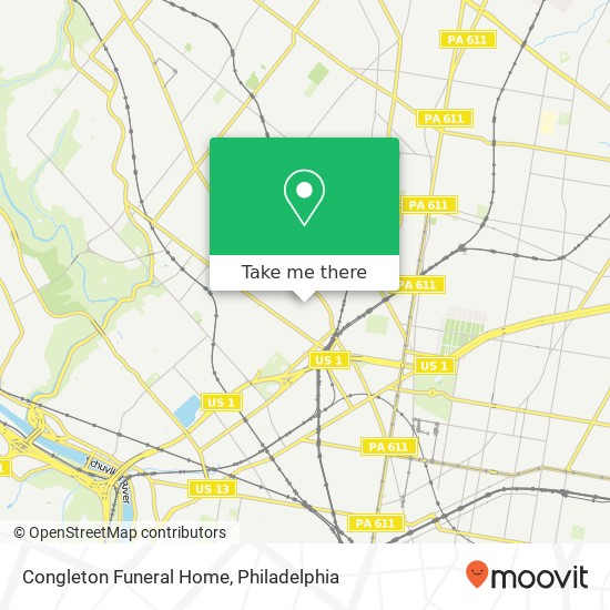 Congleton Funeral Home map