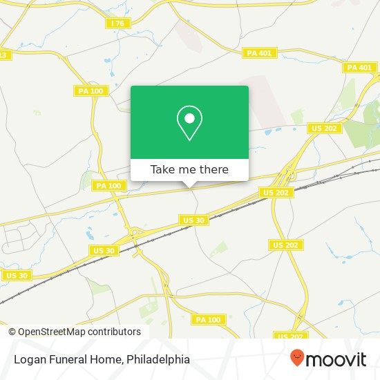 Logan Funeral Home map