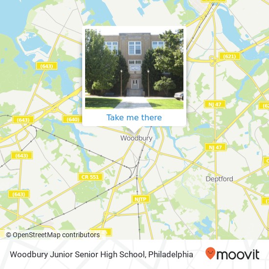 Woodbury Junior Senior High School map