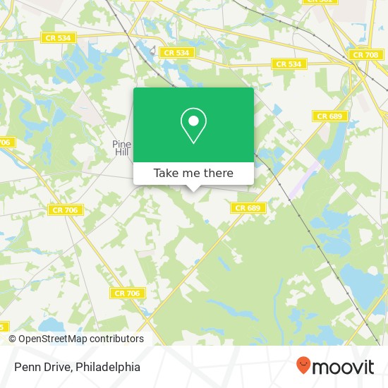 Penn Drive map