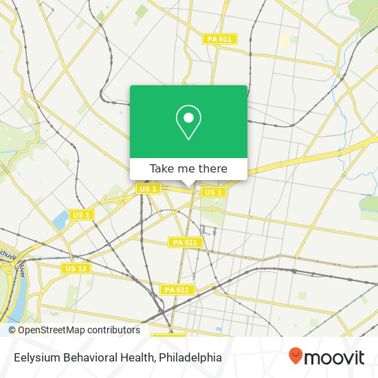 Eelysium Behavioral Health map