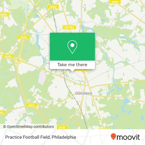 Practice Football Field map