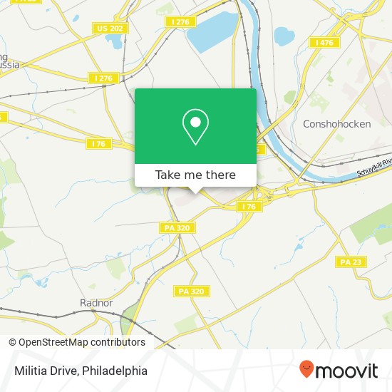 Militia Drive map