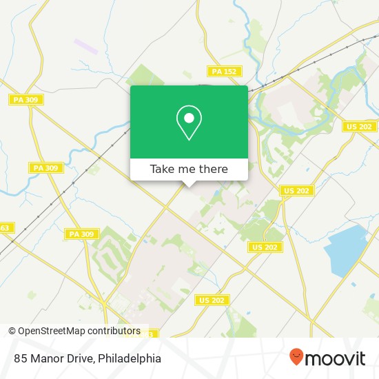 Mapa de 85 Manor Drive