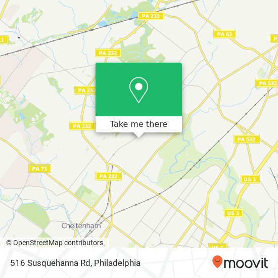 516 Susquehanna Rd map