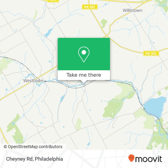 Cheyney Rd map