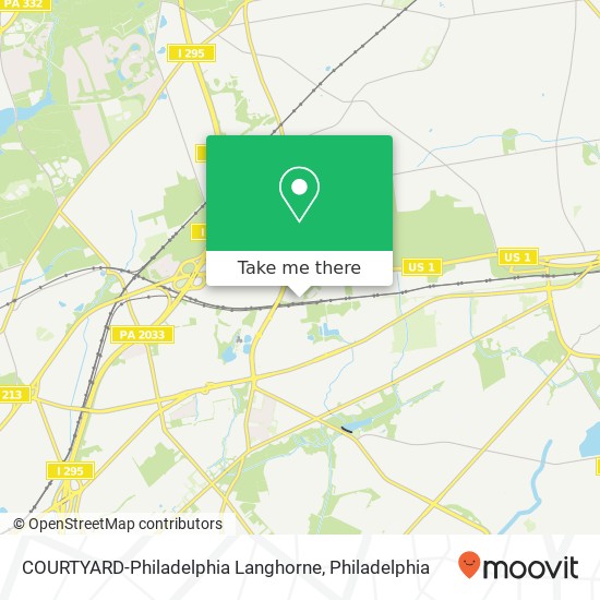 Mapa de COURTYARD-Philadelphia Langhorne