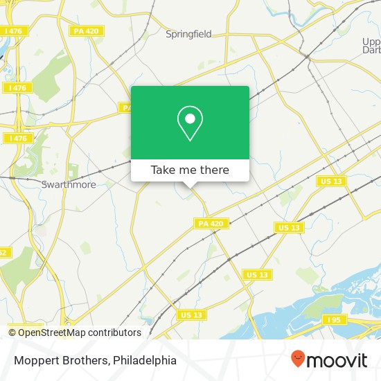 Moppert Brothers map
