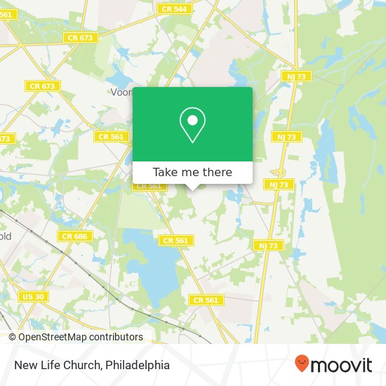 New Life Church map