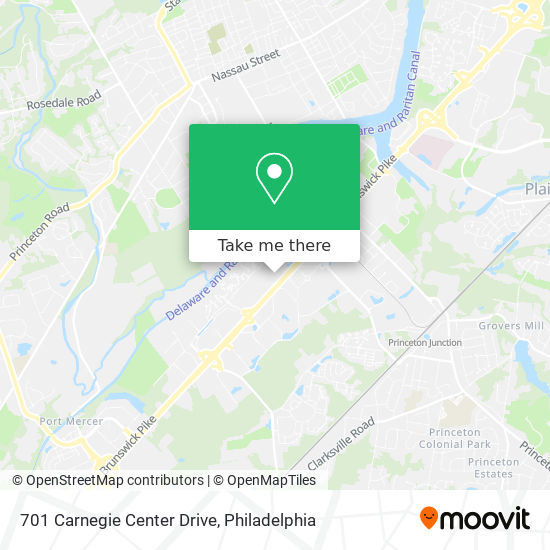 Mapa de 701 Carnegie Center Drive