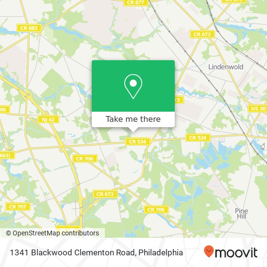 1341 Blackwood Clementon Road map