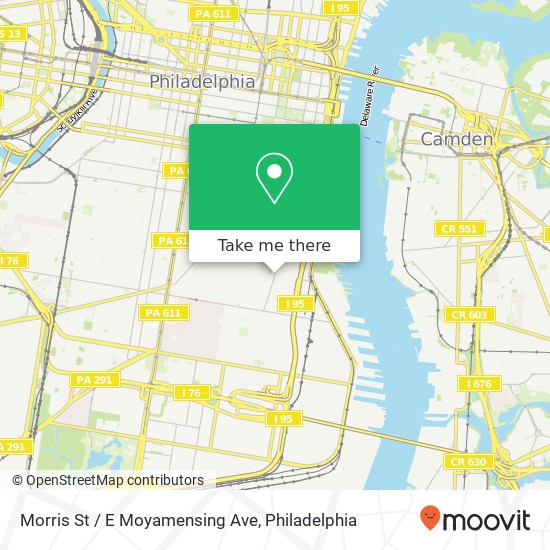 Morris St / E Moyamensing Ave map