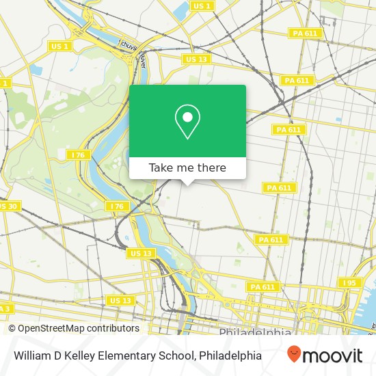 William D Kelley Elementary School map