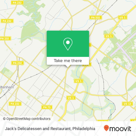 Mapa de Jack's Delicatessen and Restaurant
