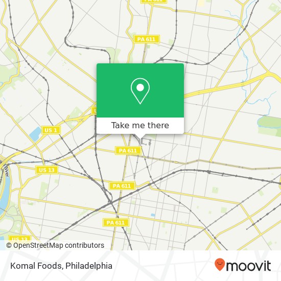 Mapa de Komal Foods