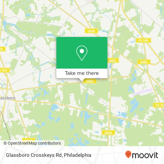 Glassboro Crosskeys Rd map