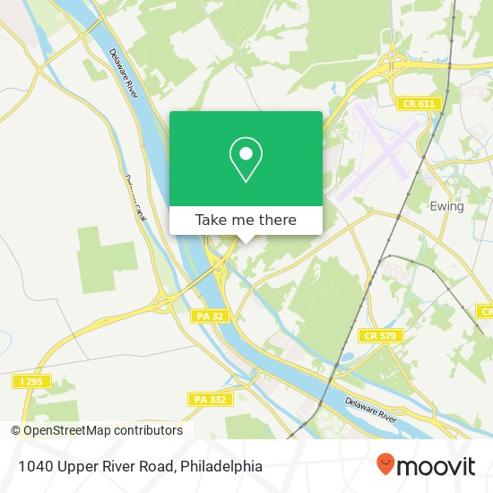 Mapa de 1040 Upper River Road