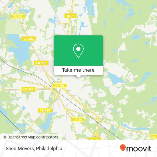 Shed Movers map