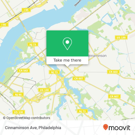 Mapa de Cinnaminson Ave