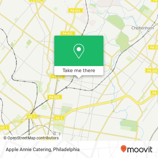 Mapa de Apple Annie Catering