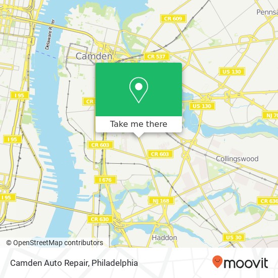 Mapa de Camden Auto Repair