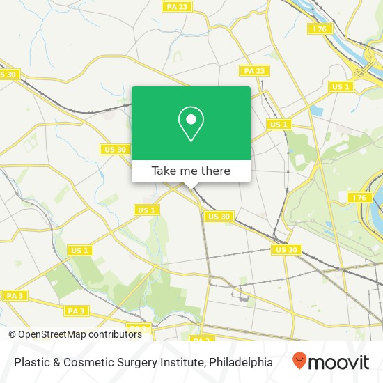 Plastic & Cosmetic Surgery Institute map