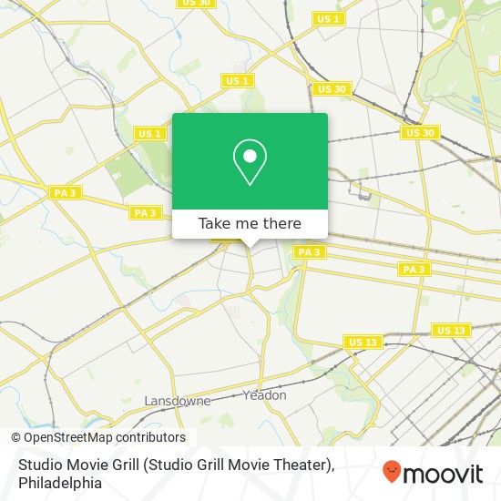 Studio Movie Grill map