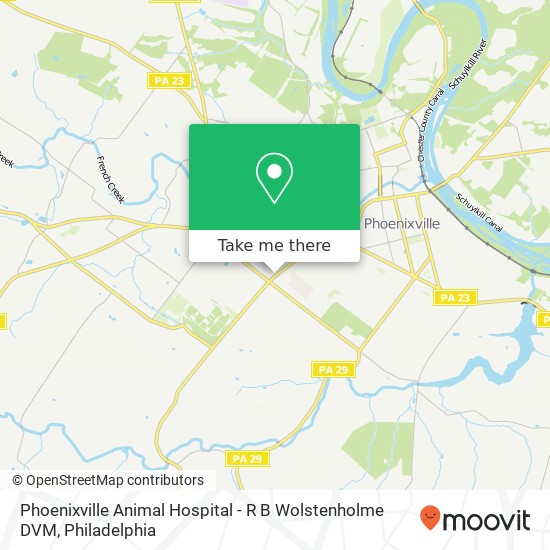 Phoenixville Animal Hospital - R B Wolstenholme DVM map