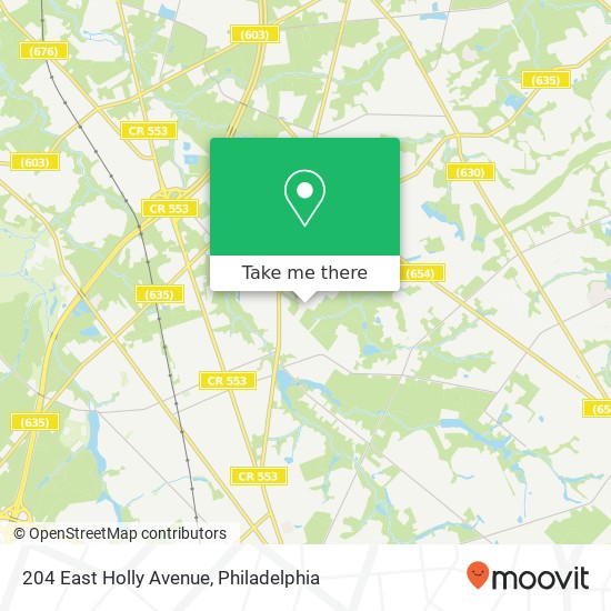 Mapa de 204 East Holly Avenue