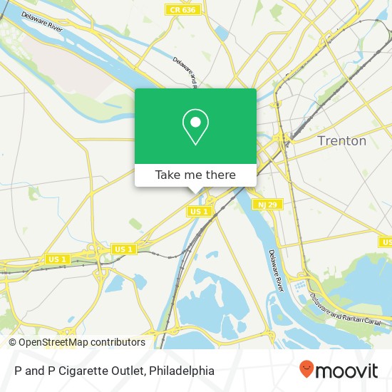 Mapa de P and P Cigarette Outlet