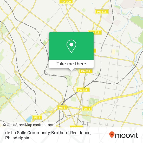 de La Salle Community-Brothers' Residence map