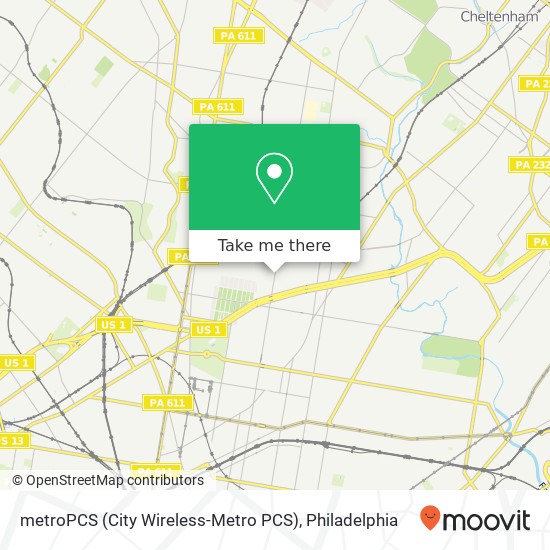 metroPCS (City Wireless-Metro PCS) map
