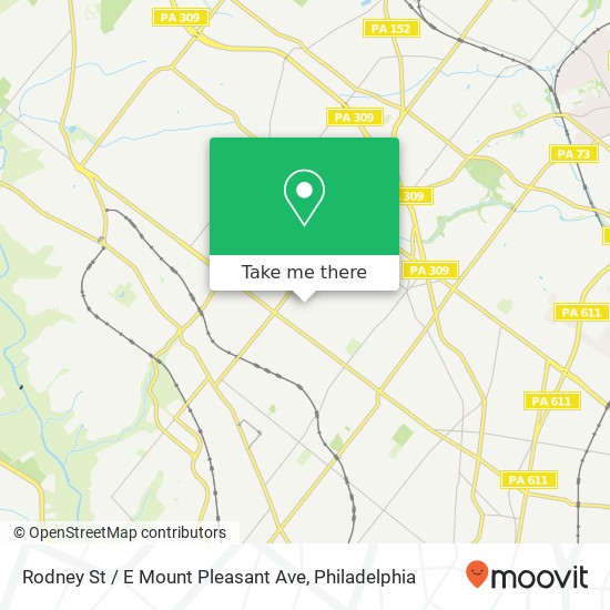 Mapa de Rodney St / E Mount Pleasant Ave