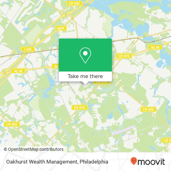 Mapa de Oakhurst Wealth Management