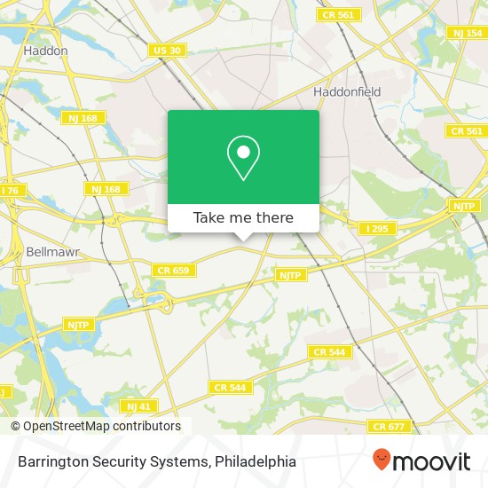 Barrington Security Systems map