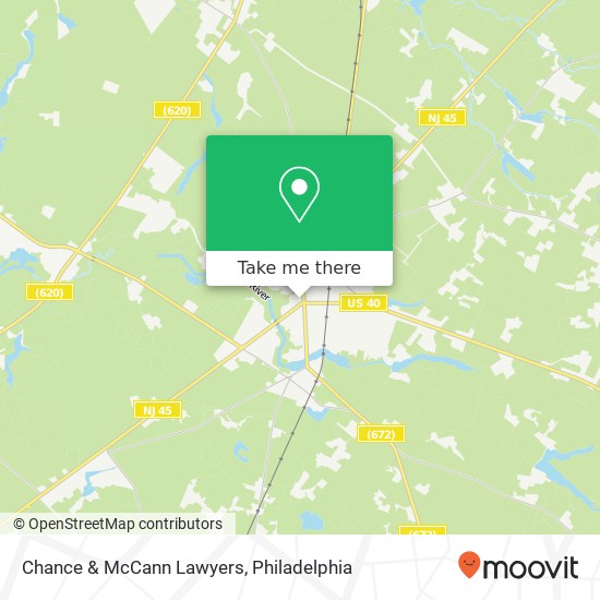 Chance & McCann Lawyers map