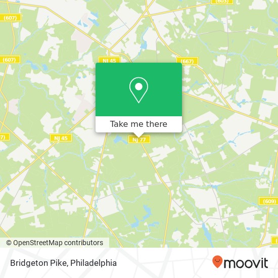 Mapa de Bridgeton Pike